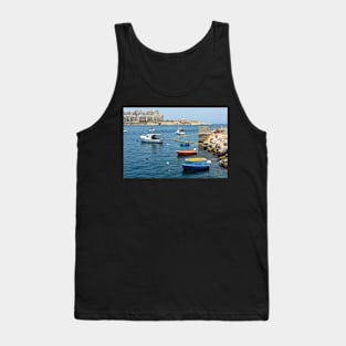 Traditional wooden fishing boats in Malta Tank Top